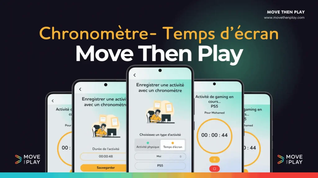 Chronomètre Temps d'écran Move Then Play