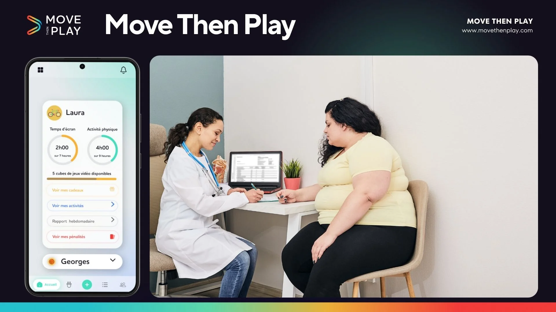 Résoudre le problème de l'obesité avec Move then play bouge pour Jouer